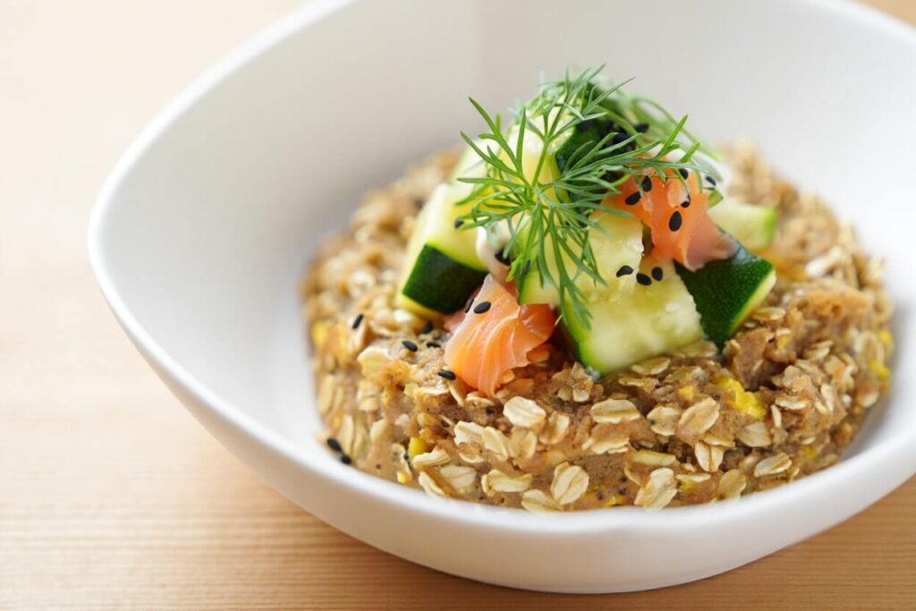 Bowl-Cake-Sale-Minceur-Courgette-Saumon