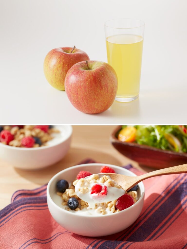 accompagnement-smoothie-banane-fraise-kiwi-lait-amande