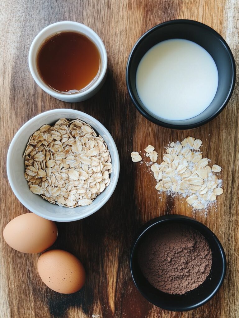 ingredients-mug-cake-flocon-avoine-chocolat-healthy