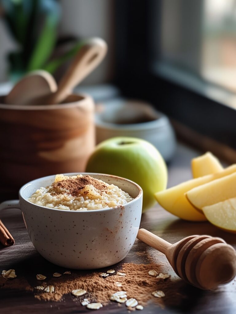 ingredients-mug-cake-flocon-avoine-pomme