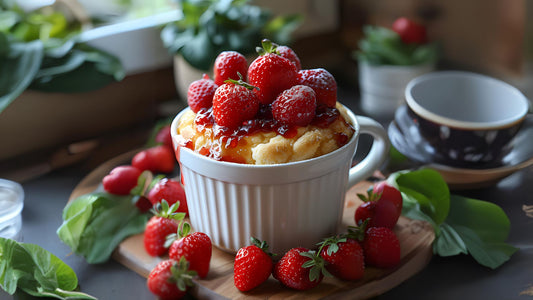 Mug Cake Confiture Fraise