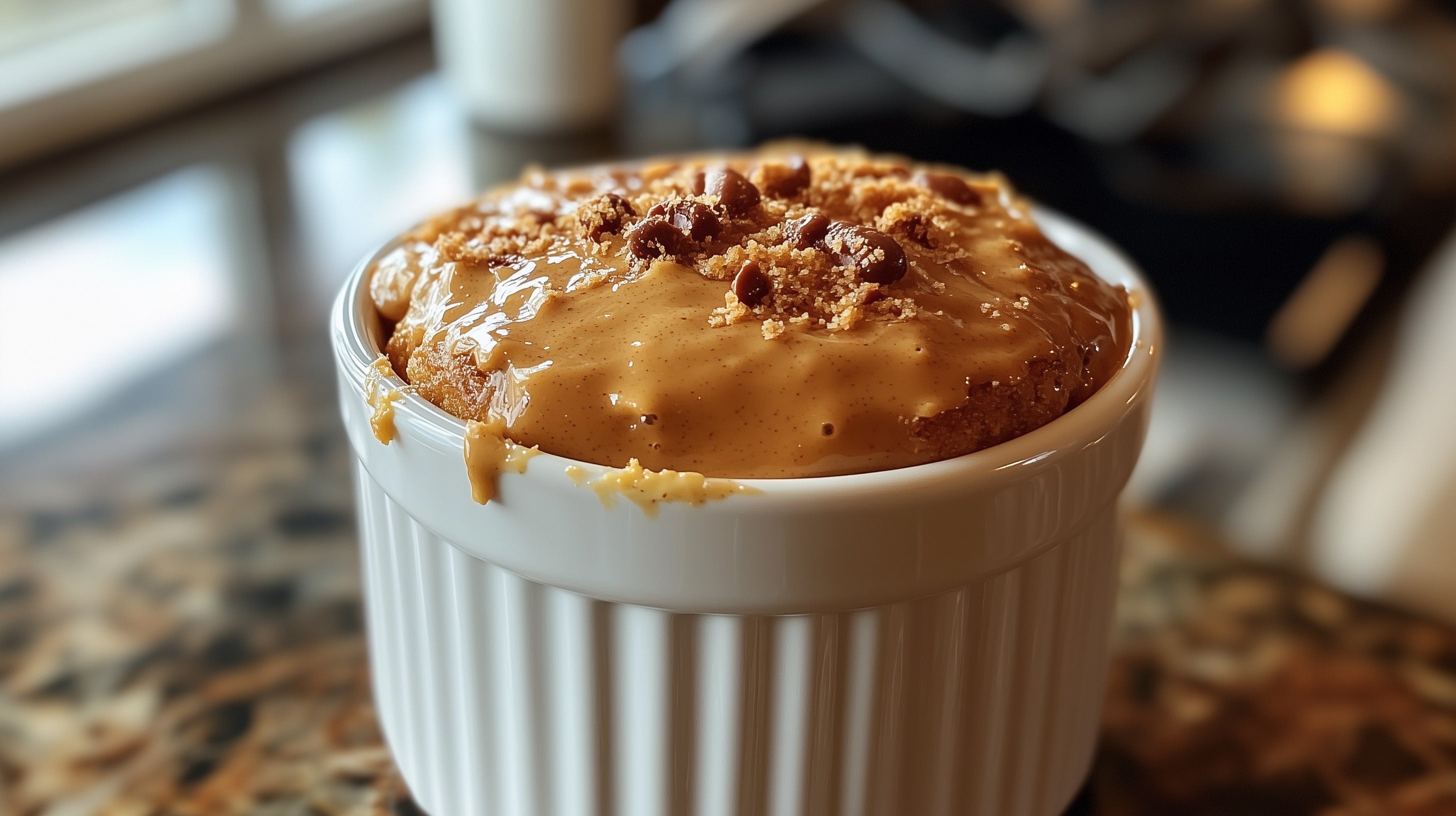 Mug Cakes avec du Beurre de Cacahuète