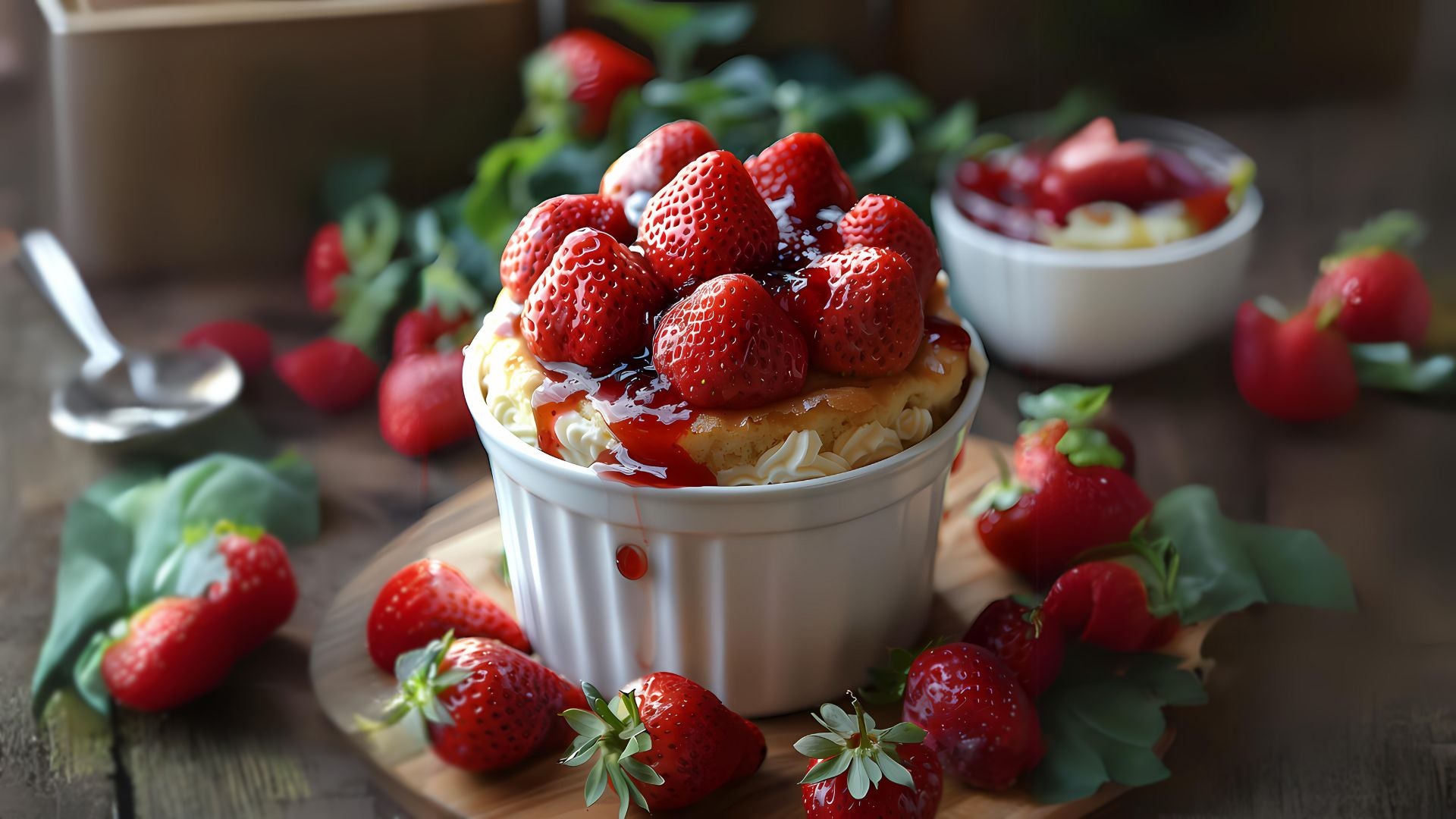 Mug Cake à la Confiture de Fraise sans Œuf