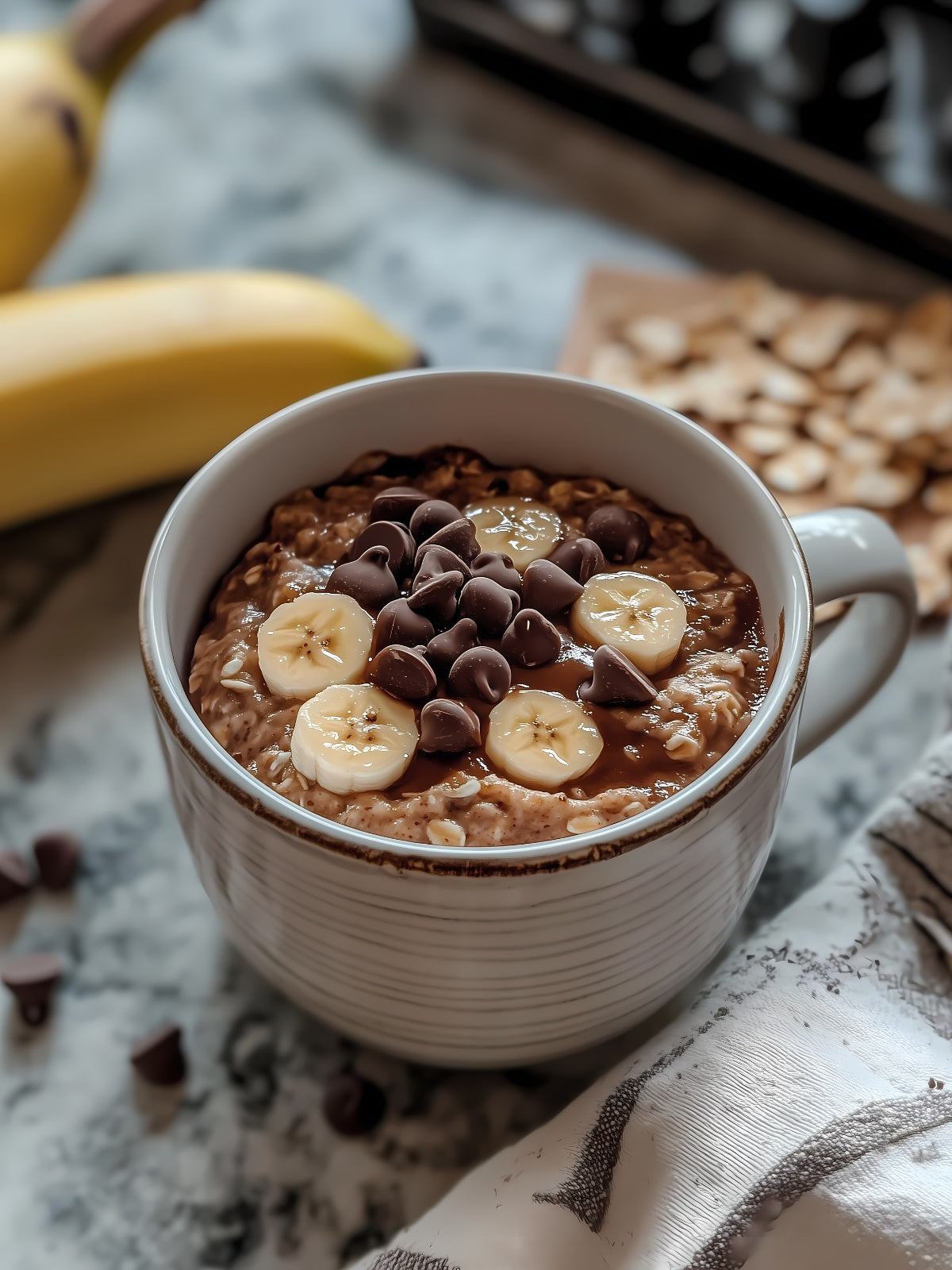 mug cake aux flocons d'avoine