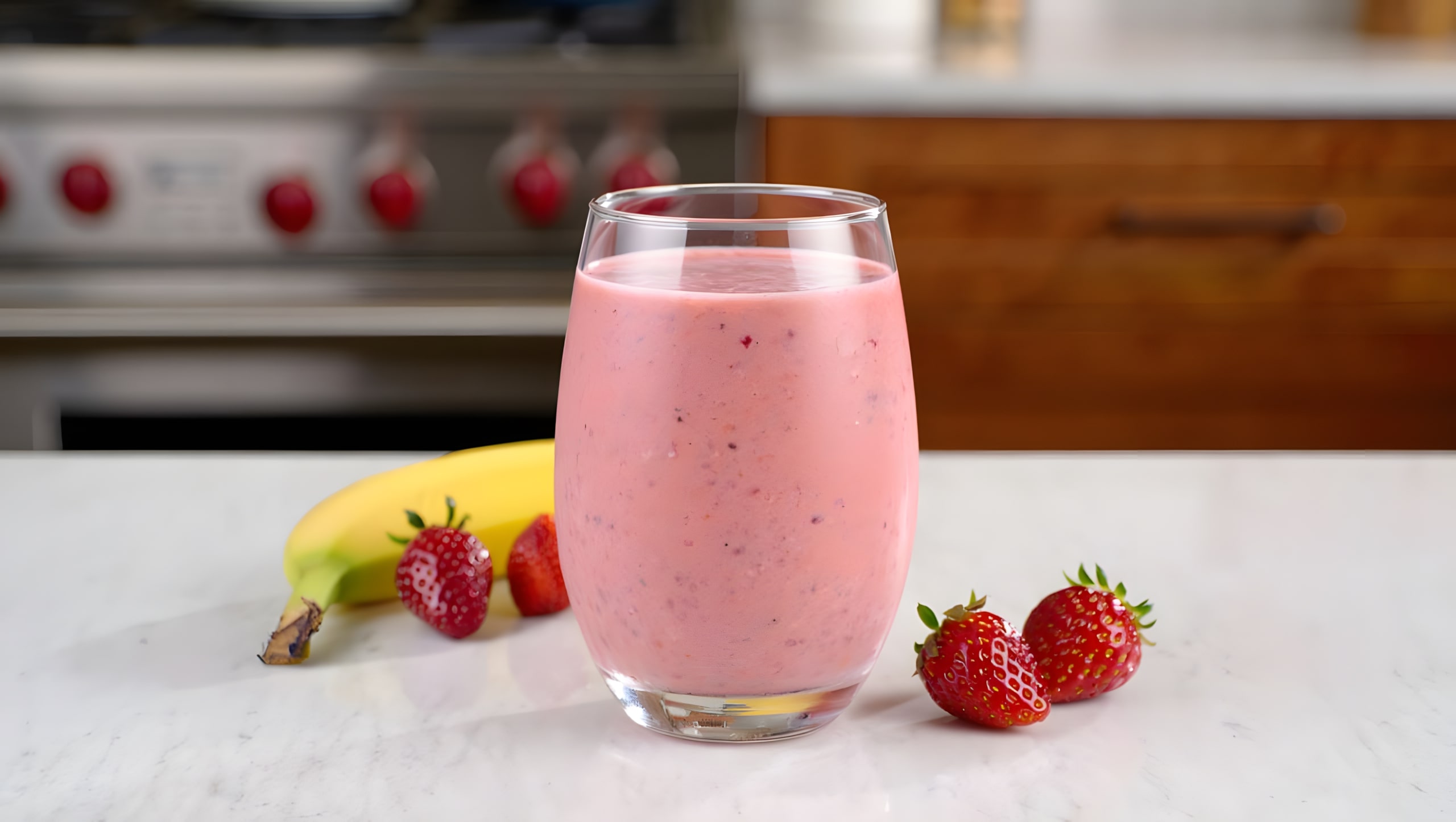 Smoothie a la Banane aux Fraises et Sans Lait
