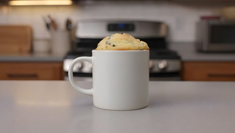 Mug Cake Fondant au Chocolat Blanc