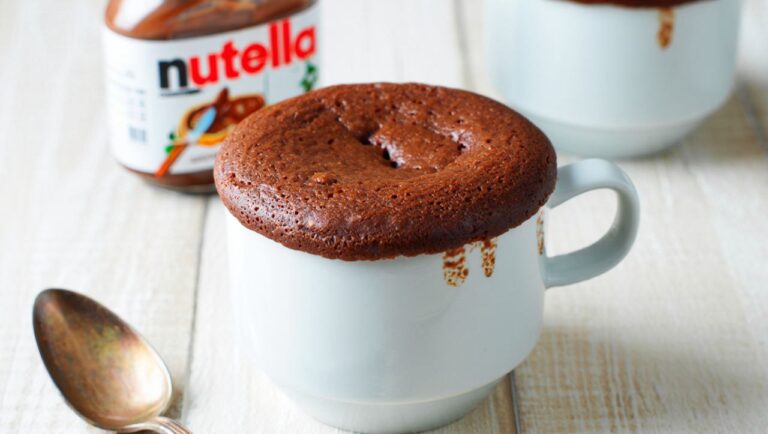 mug cake nutella rapide