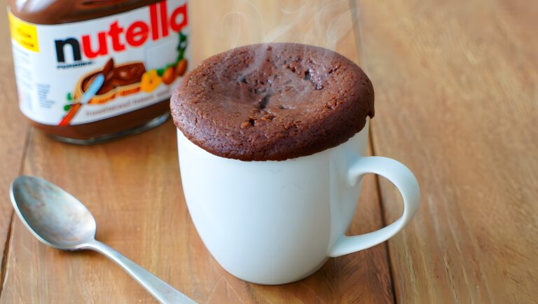 mug cake nutella sans oeuf sans lait