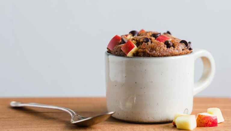 mug cake pomme chocolat