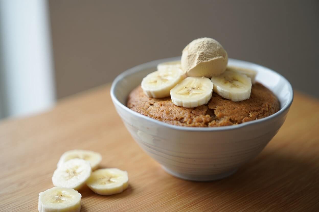Bowl Cake pour un Régime, avec de la Banane