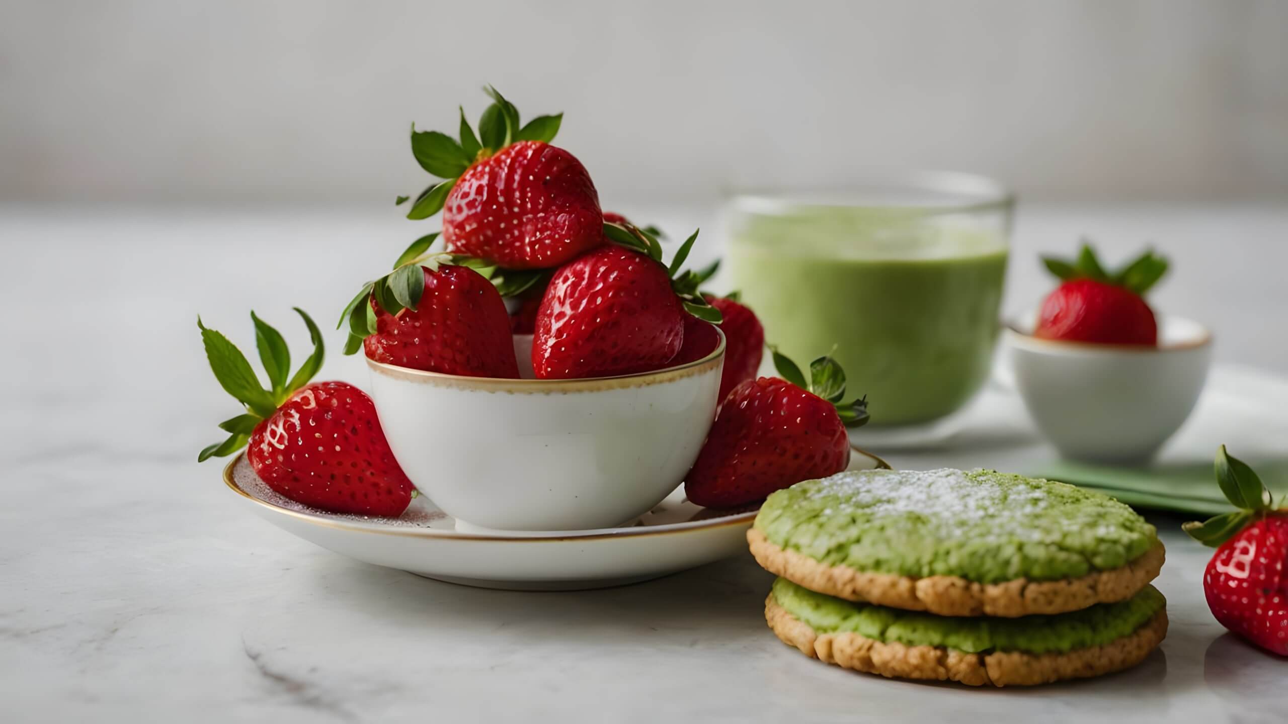 cookie-matcha-latte-fraise