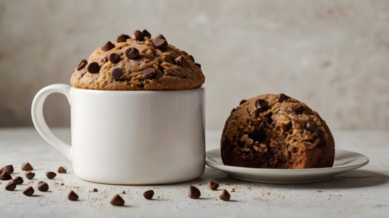 Mug Cake Cookie Sans Beurre