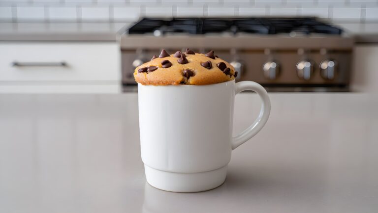 Mug Cake Façon Cookie, sans Œuf et sans Lait