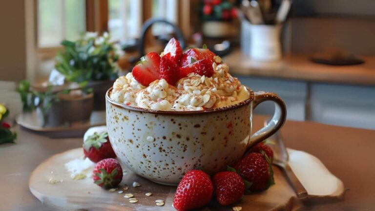 mug-cake-fraise-yaourt