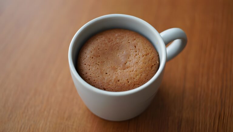 Mug Cake Nature, sans Beurre et sans Lait