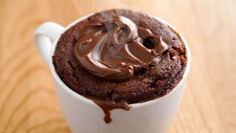 Mug Cake au Nutella, sans Levure et Sans lait