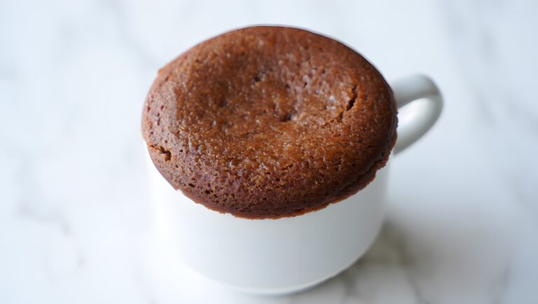 Mug Cake au Nutella, sans Œuf et sans Farine
