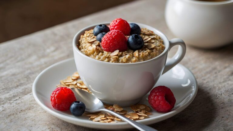 Mug Cake Healthy, Peu Calorique aux Flocons d&rsquo;Avoine