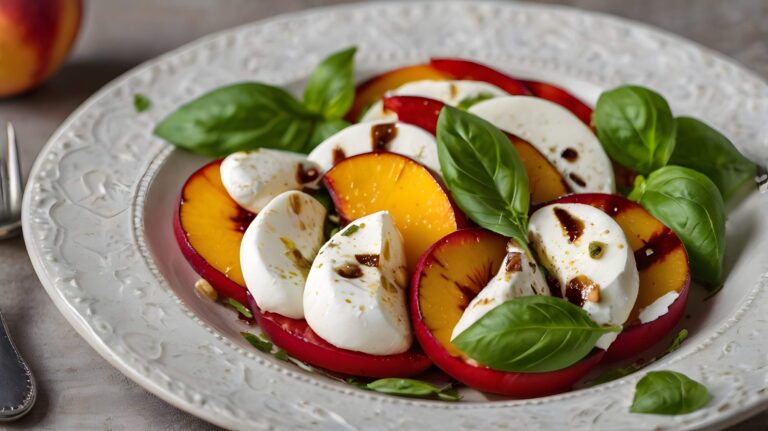 salade-caprese-peche