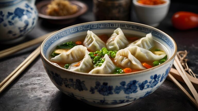 Soupe de Gyozas aux Légumes